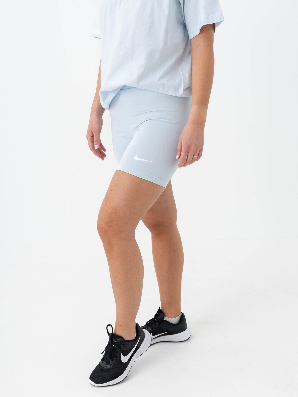 Nike Classic High-Rise 8" Shorts Blue Tint / Sail