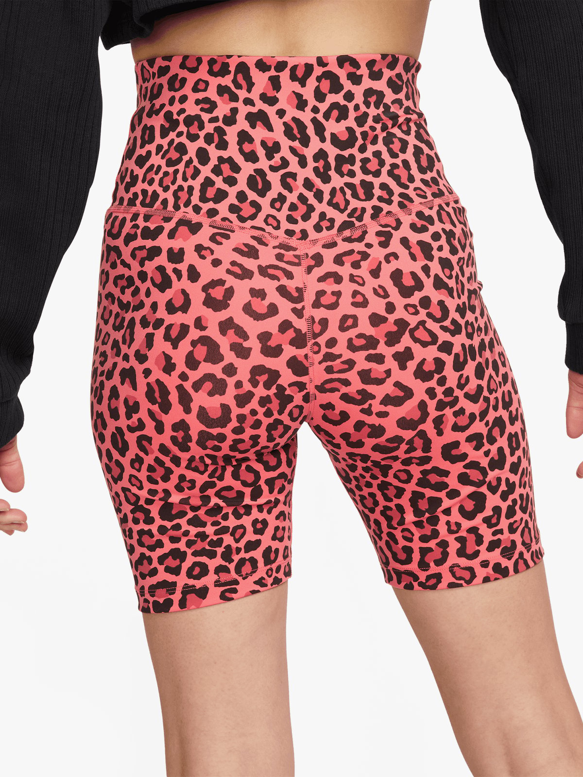 Nike One 7In Leopard Shorts Rosa