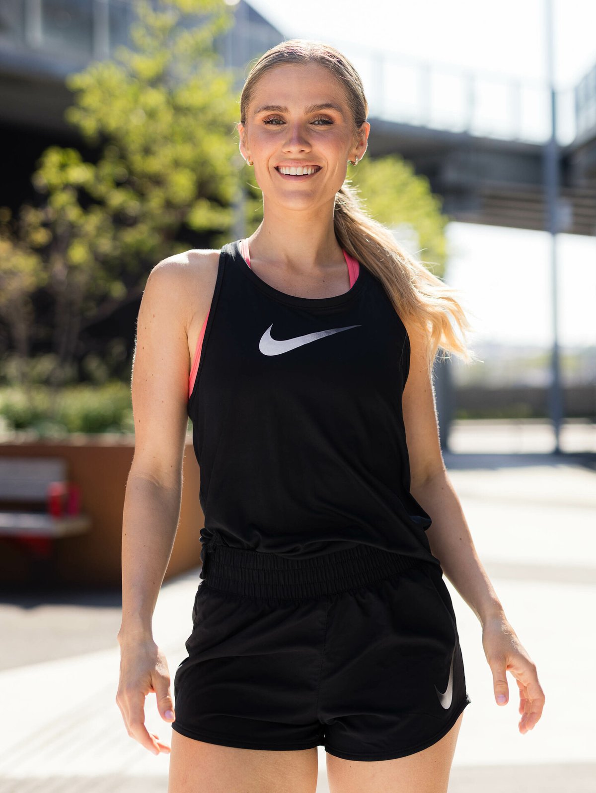 Nike One Dri-Fit Swoosh Hybrid Tank Black