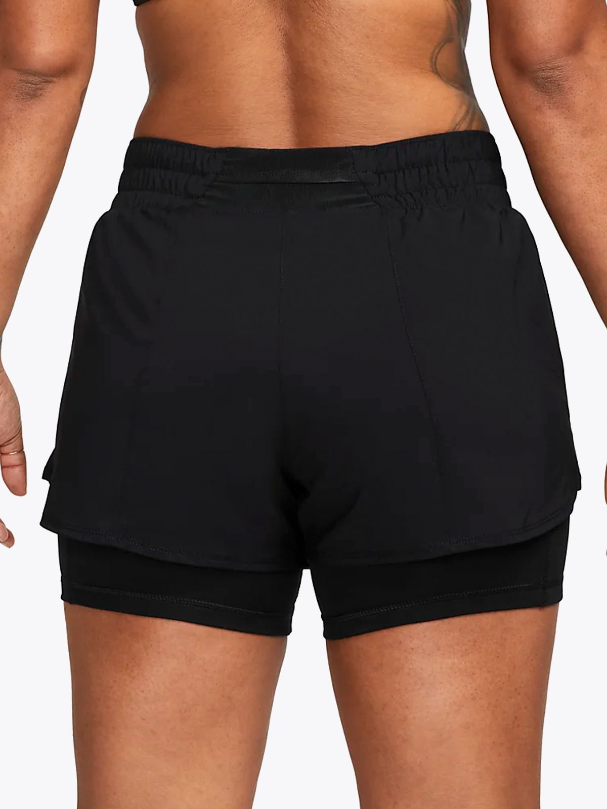 Nike One Dri-Fit Mid-Rise 2in1 Shorts Black