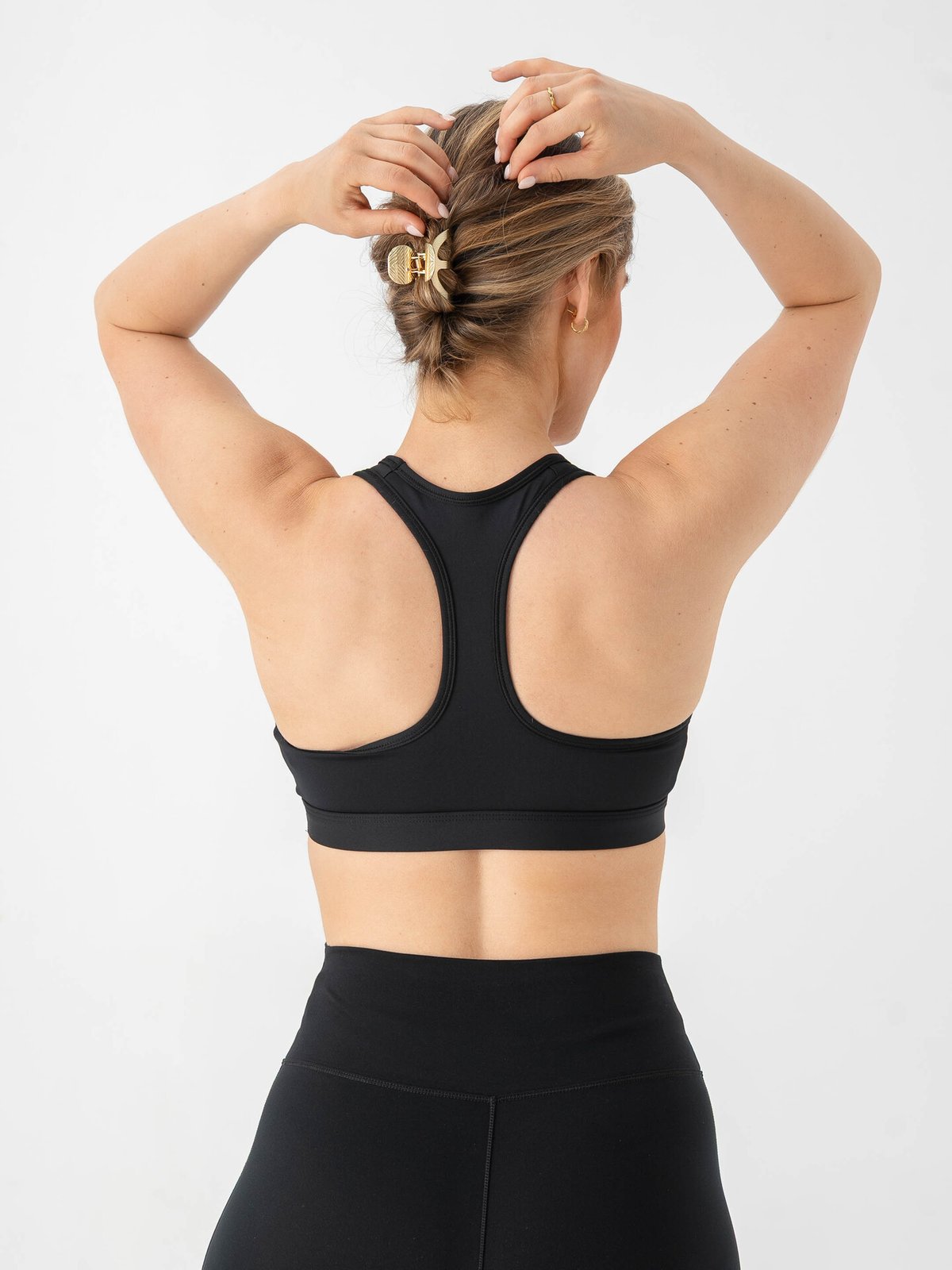 Nike Swoosh Mid-Support Padded Sports Bra Black