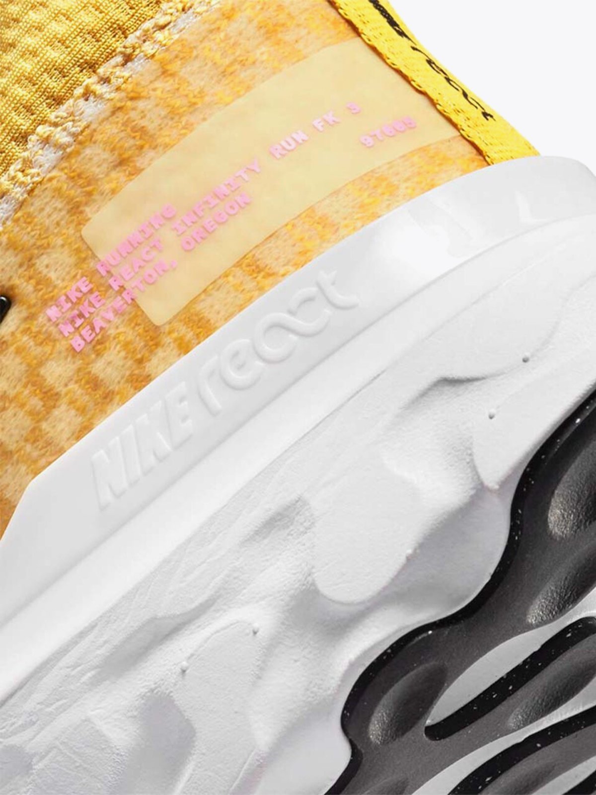 Nike React Infinity Run FK Gul