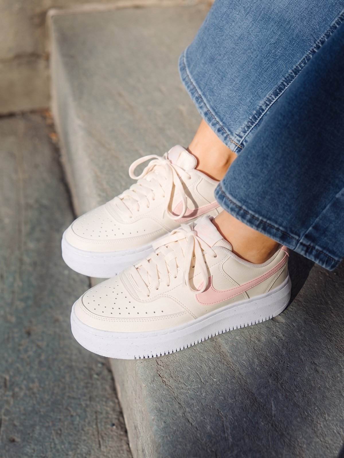 Nike Court Vision Alta Leather Beige