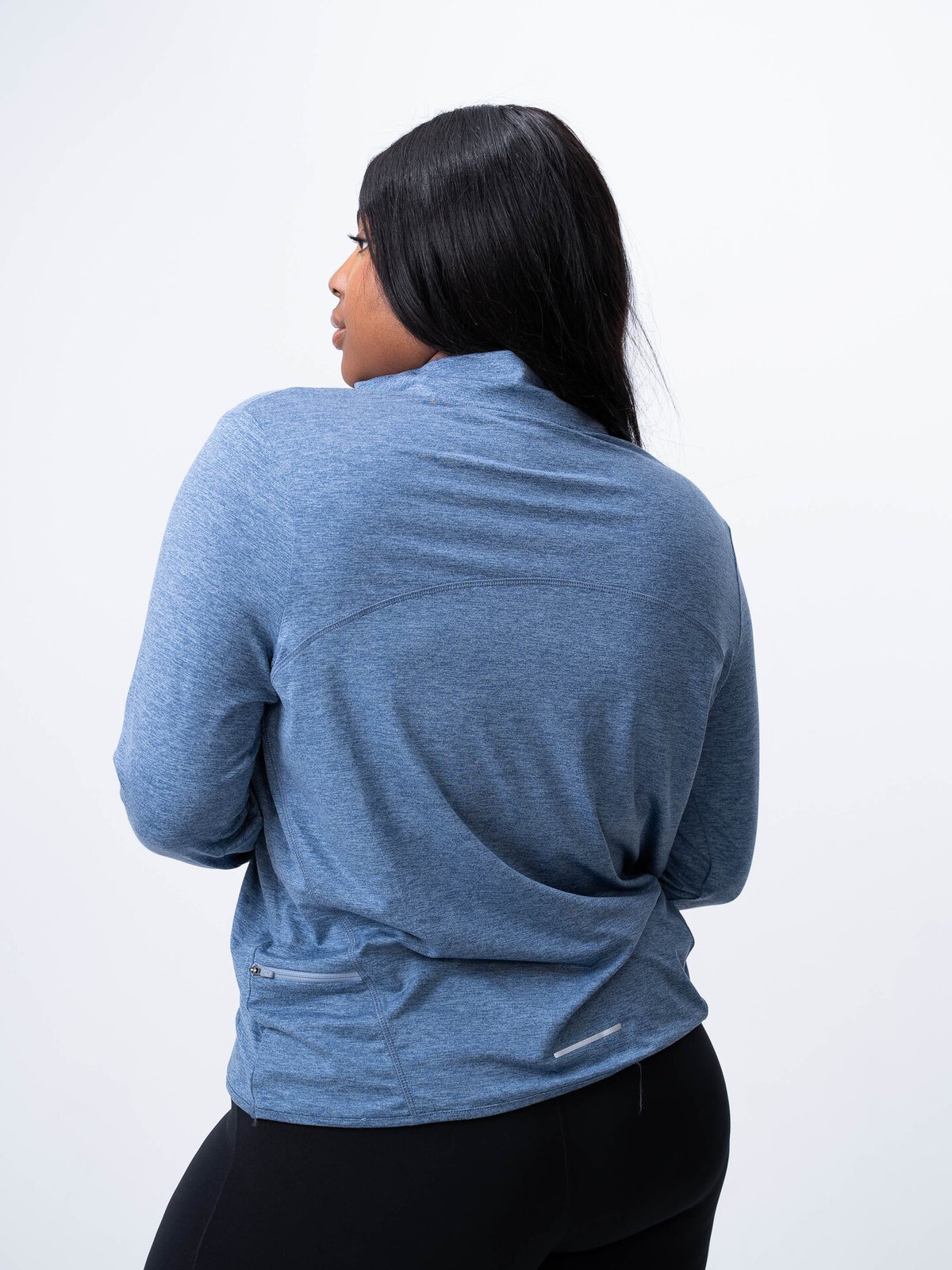 Nike Swift Element Dri-Fit UV Half-Zip Ashen Slate / Reflective Silver