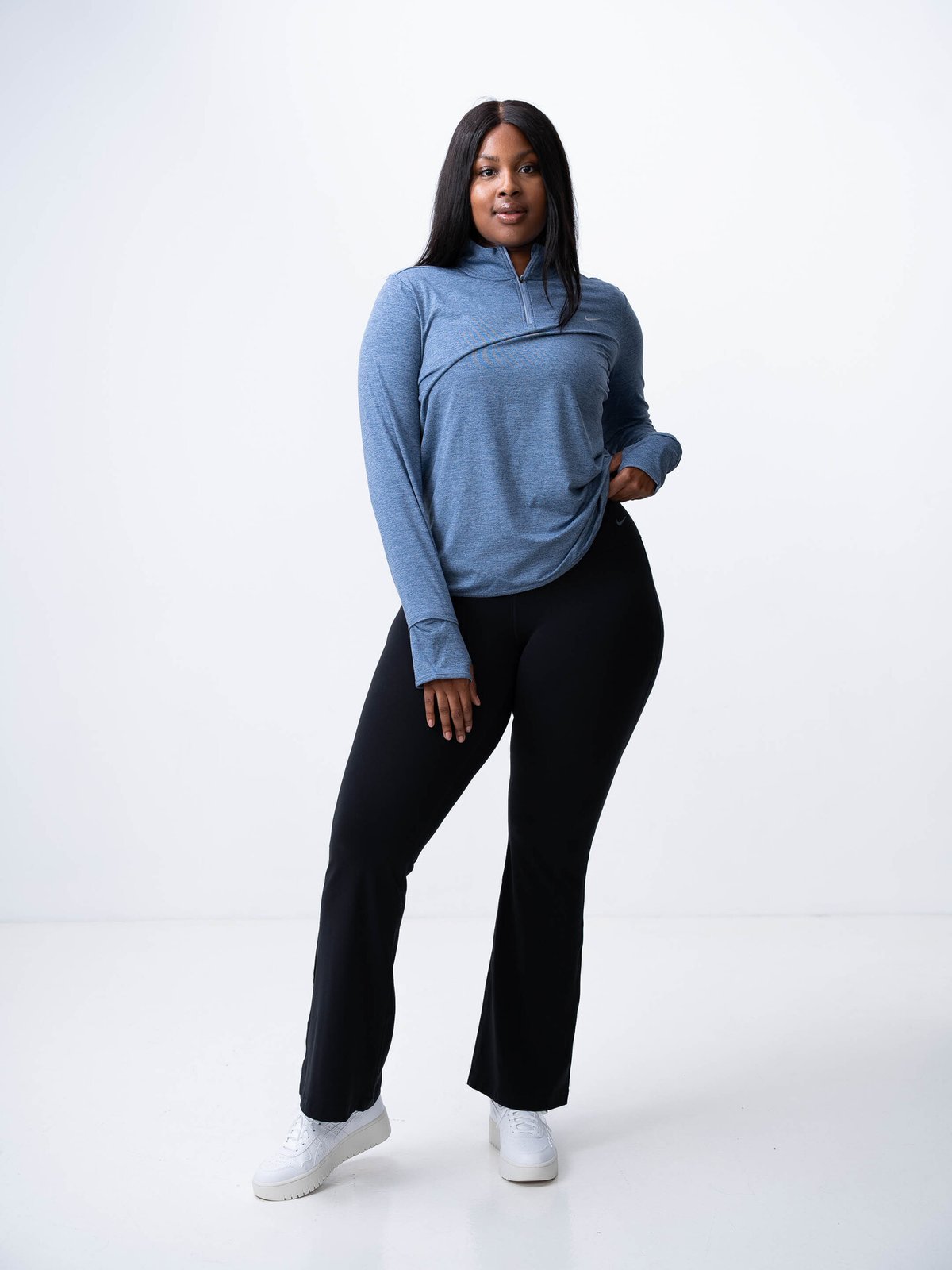 Nike Swift Element Dri-Fit UV Half-Zip Ashen Slate / Reflective Silver