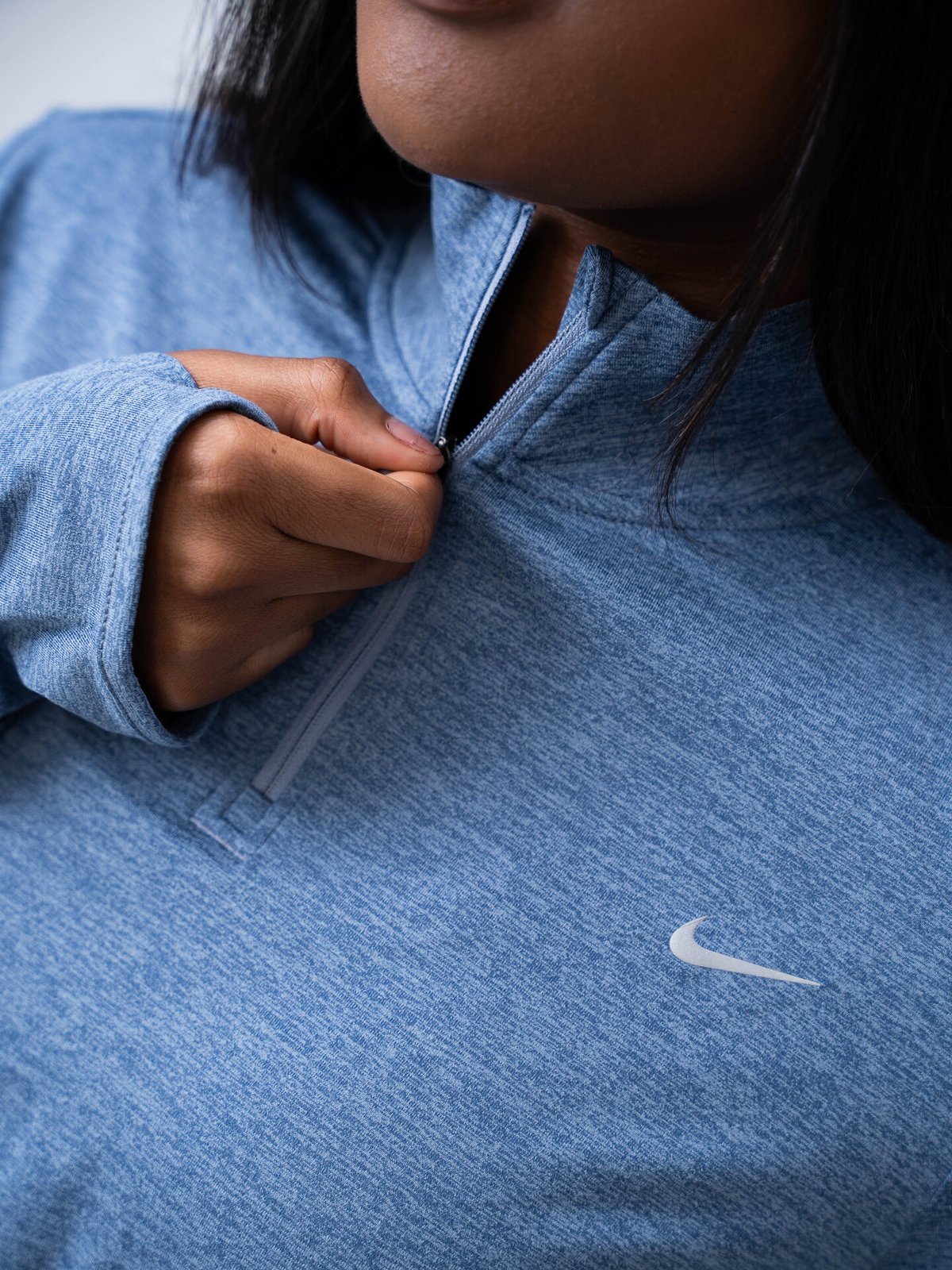 Nike Swift Element Dri-Fit UV Half-Zip Ashen Slate / Reflective Silver