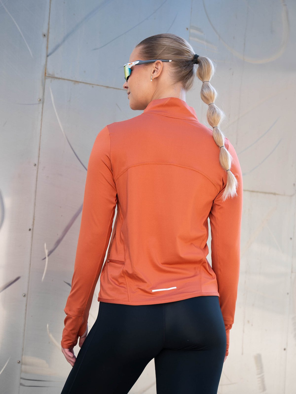 Nike Swift Element Dri-Fit UV Half-Zip Burnt Sunrise / Reflective Silver