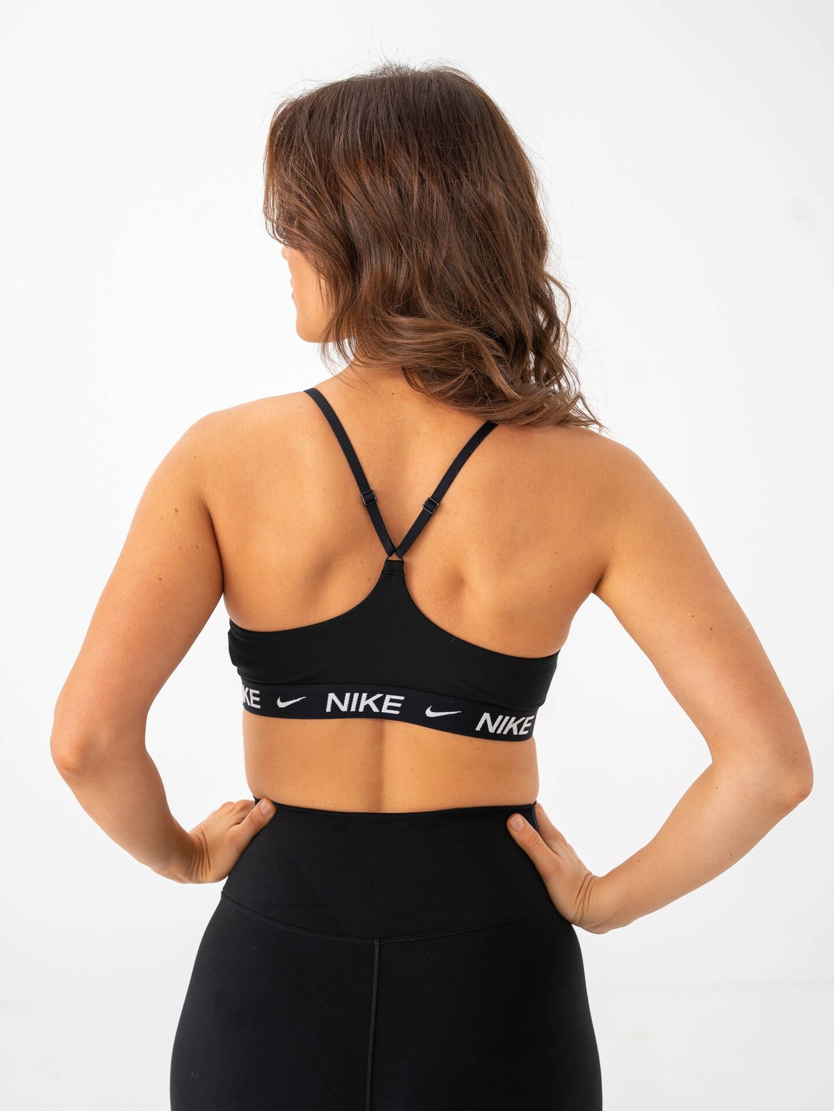 Nike Indy Dri-Fit Light-Support Padded Bra Black / White