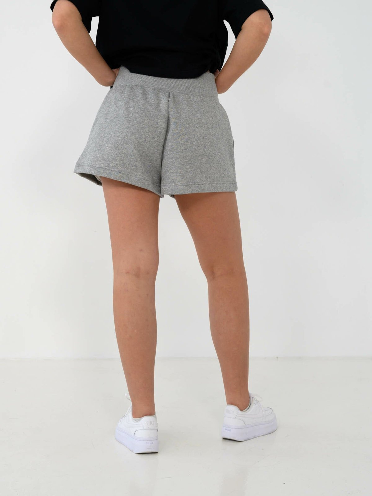 Nike Pheonix Fleece High-Rise Shorts Grey Heather