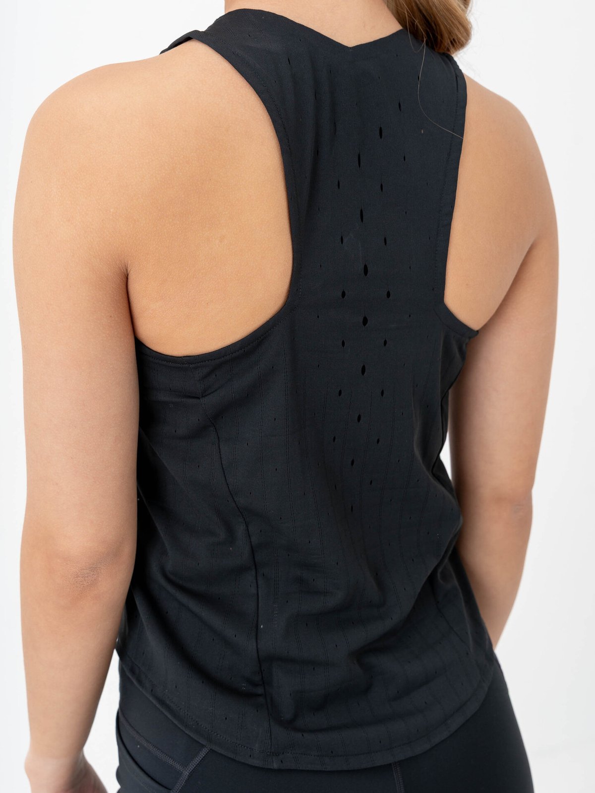 Nike AeroSwift Dri-Fit ADV Running Singlet Black / White
