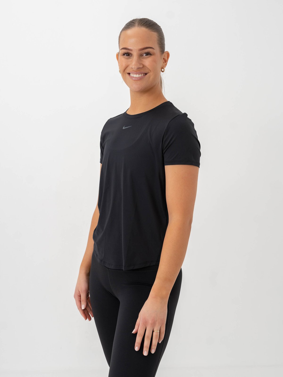 Nike One Classic Dri-Fit Short Sleeve Top Black/Black