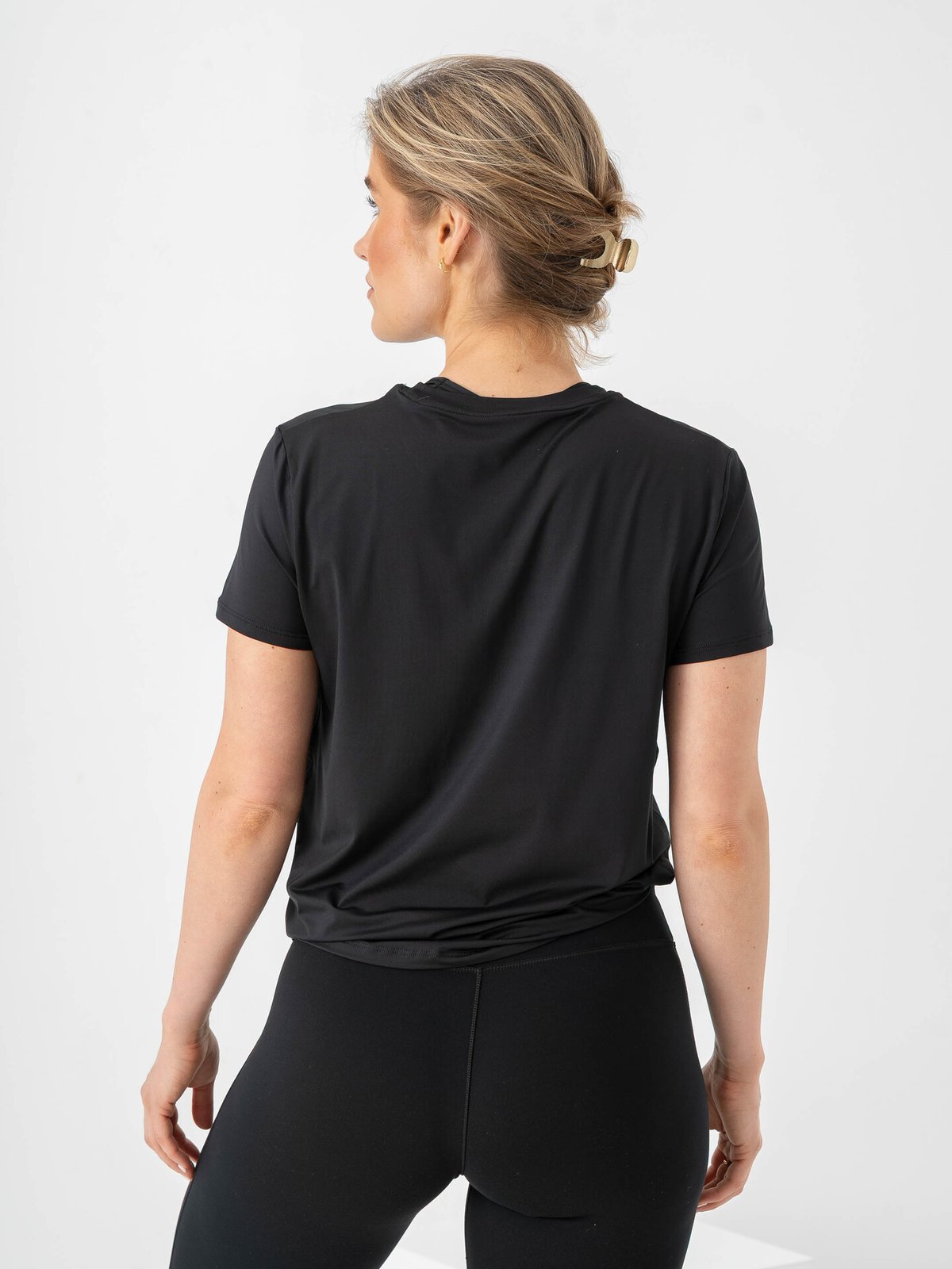 Nike One Classic Dri-Fit Short Sleeve Top Black / White