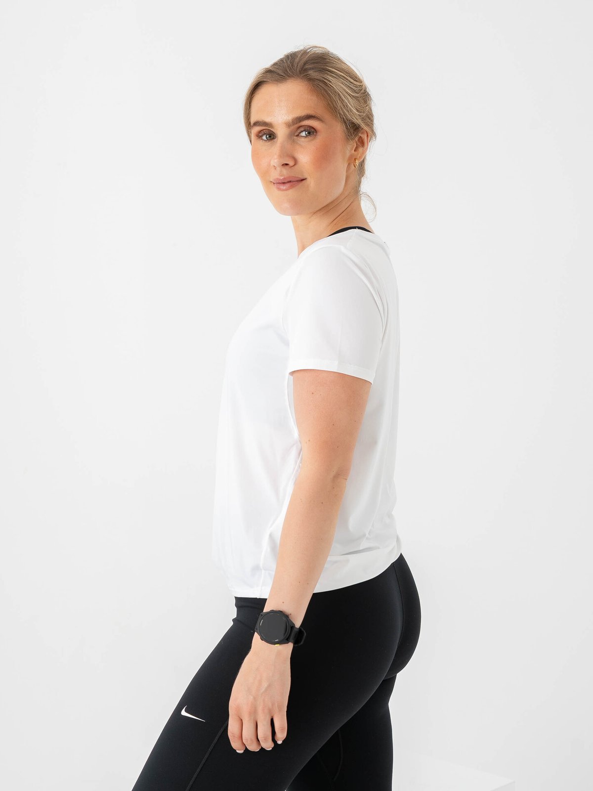 Nike One Classic Dri-Fit Short Sleeve Top White / Black