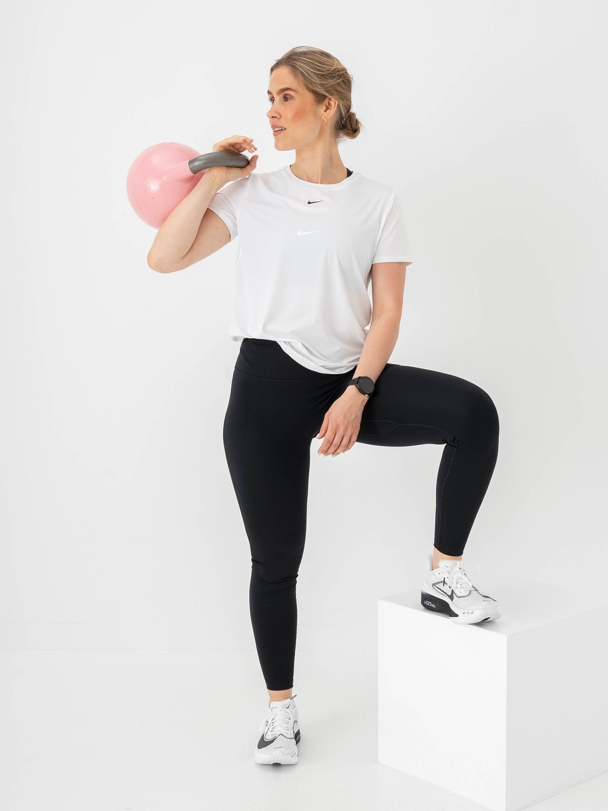 Nike One Classic Dri-Fit Short Sleeve Top White / Black