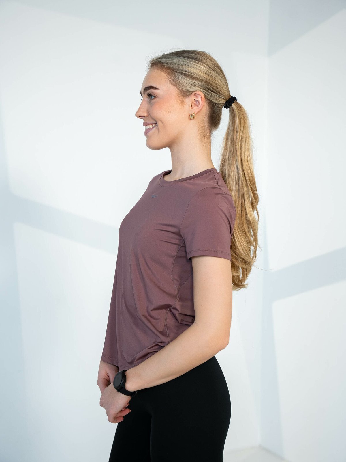 Nike One Classic Dri-Fit Short Sleeve Top Rosa