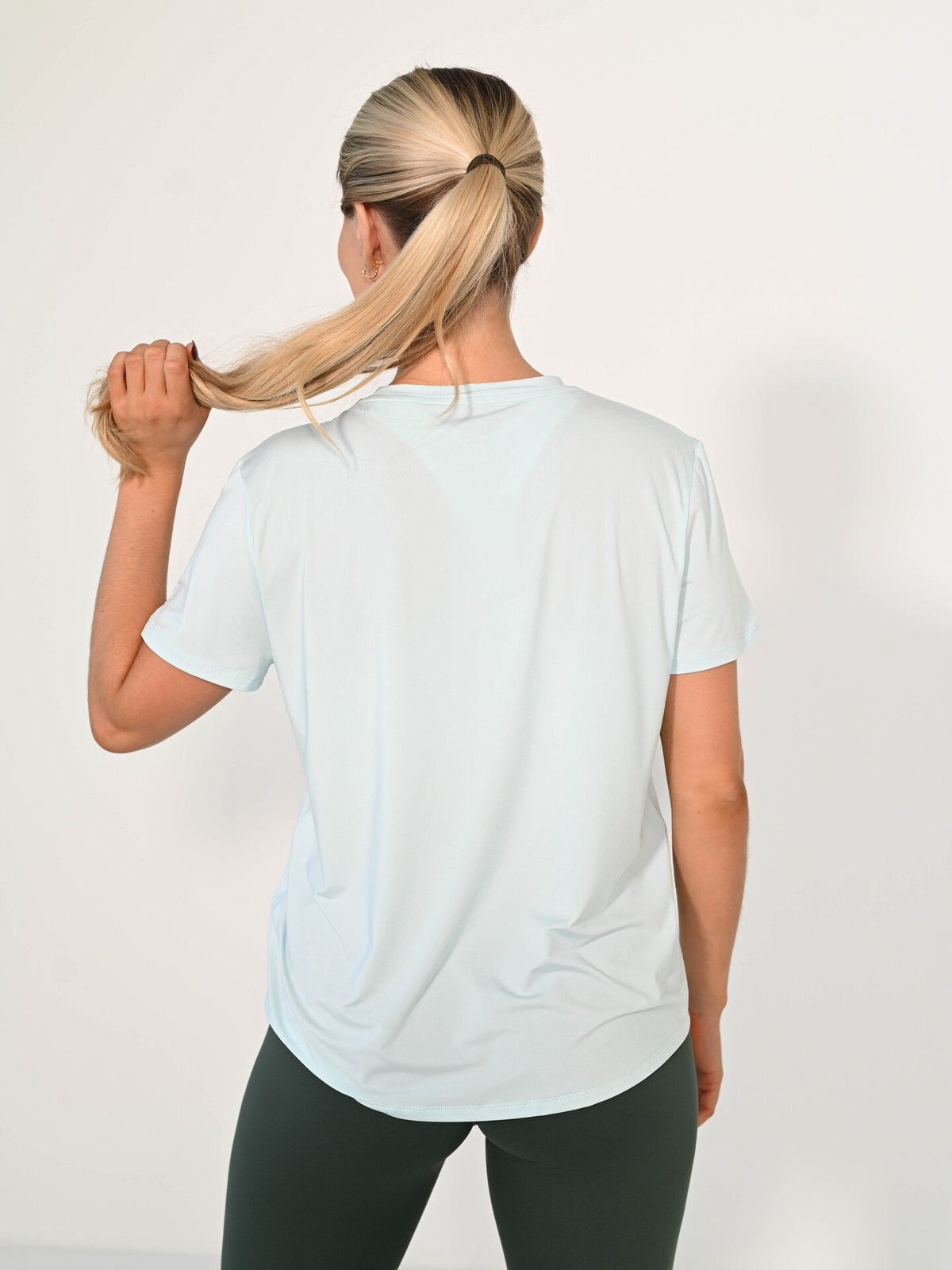 Nike One Classic Dri-Fit Short Sleeve Top Glacier Blue