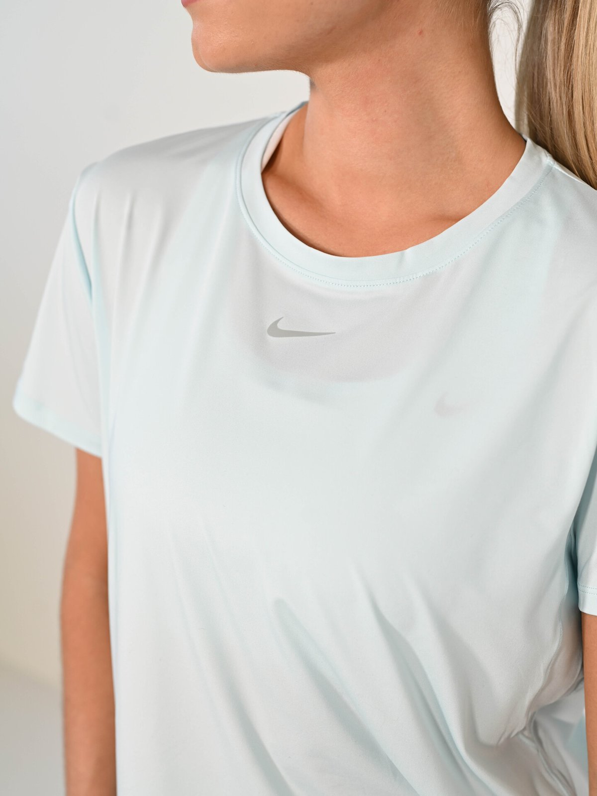 Nike One Classic Dri-Fit Short Sleeve Top Glacier Blue