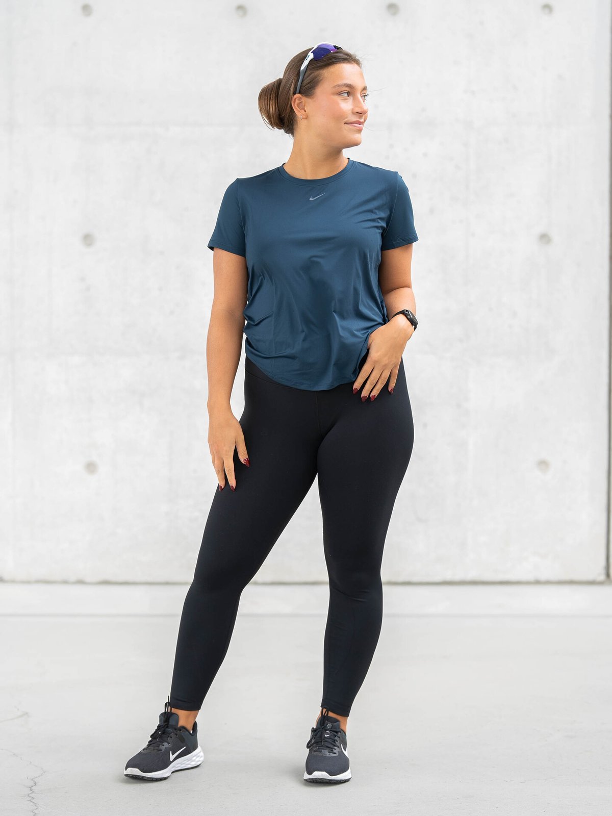 Nike One Classic Dri-Fit Short Sleeve Top Armory Navy / Black