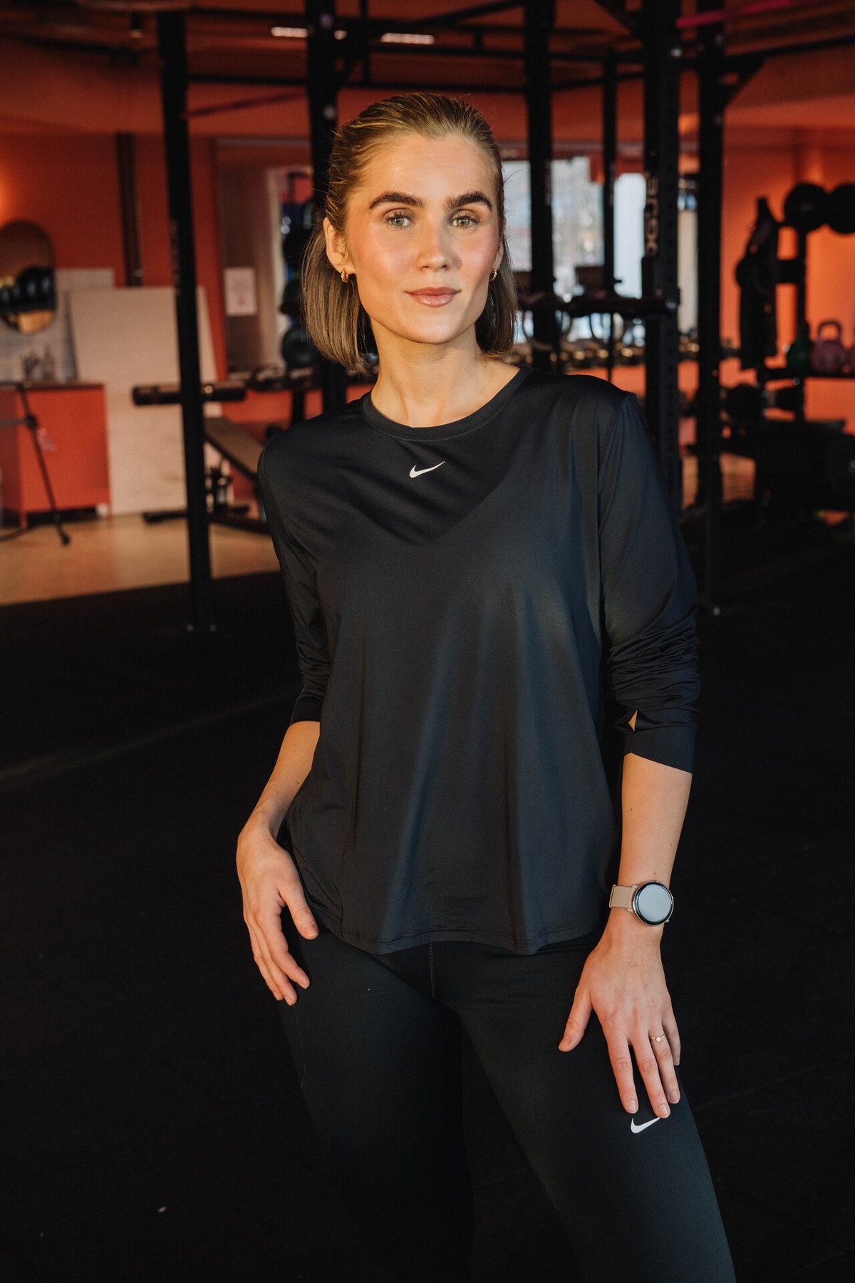 Nike One Classic Dri-Fit Long Sleeve Black / White