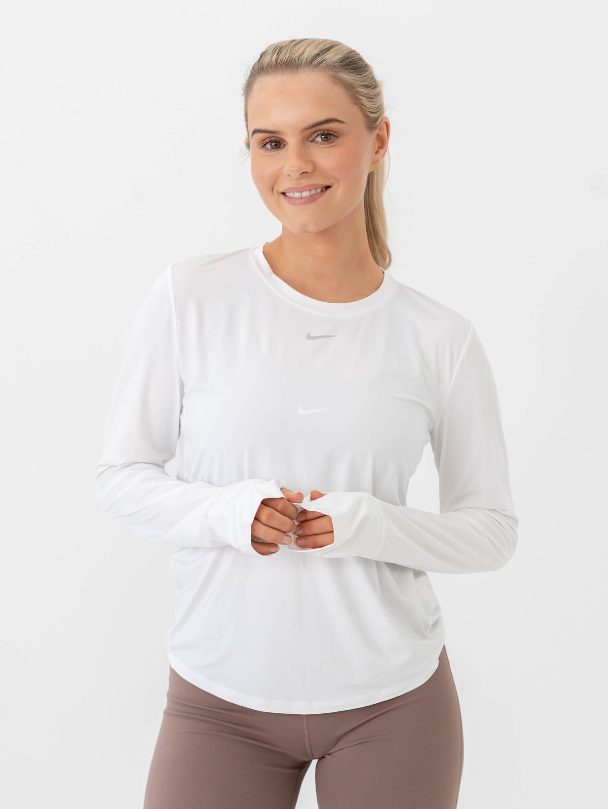 Nike One Classic Dri-Fit Long Sleeve White