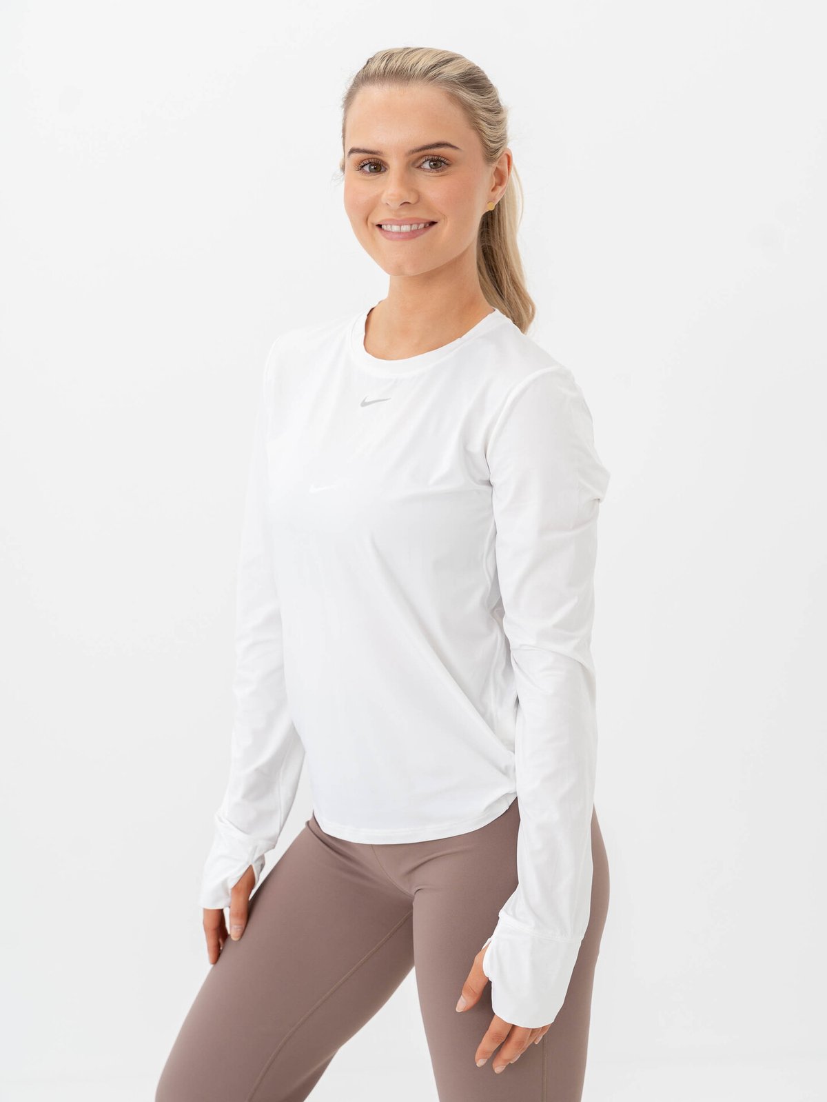 Nike One Classic Dri-Fit Long Sleeve White