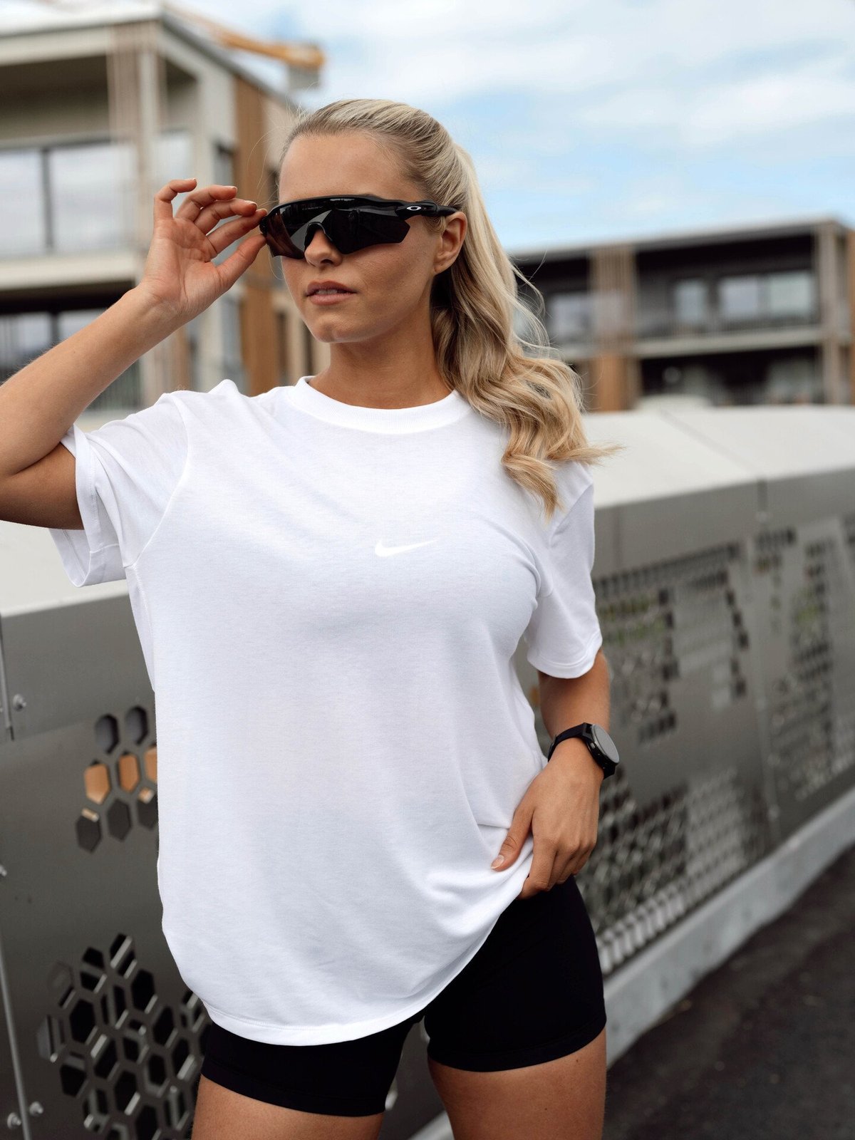 Nike One Relaxed Dri-Fit Short Sleeve Top White