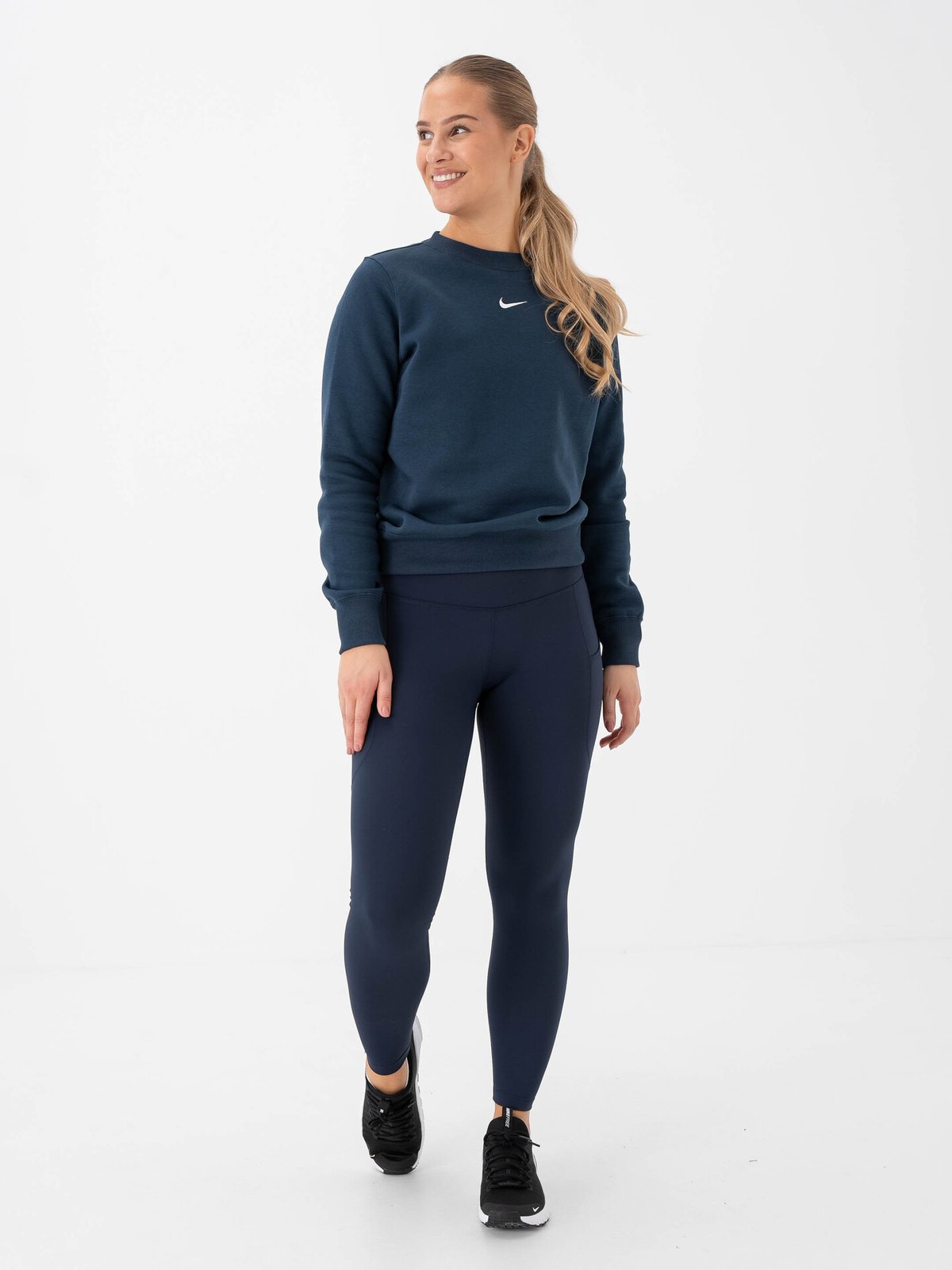 Nike One Dri-Fit High-Rise 7/8 Pocket Tights Obsidian / Black
