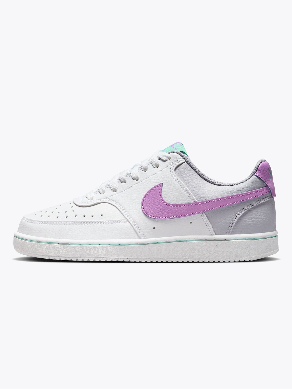 Nike Court Vision Low Next Nature WHITE/RUSH FUCHSIA-PEWTER-EMERALD RISE