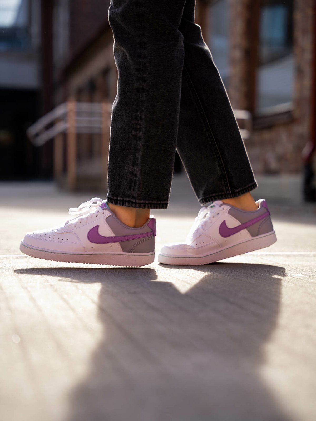 Nike Court Vision Low Next Nature WHITE/RUSH FUCHSIA-PEWTER-EMERALD RISE