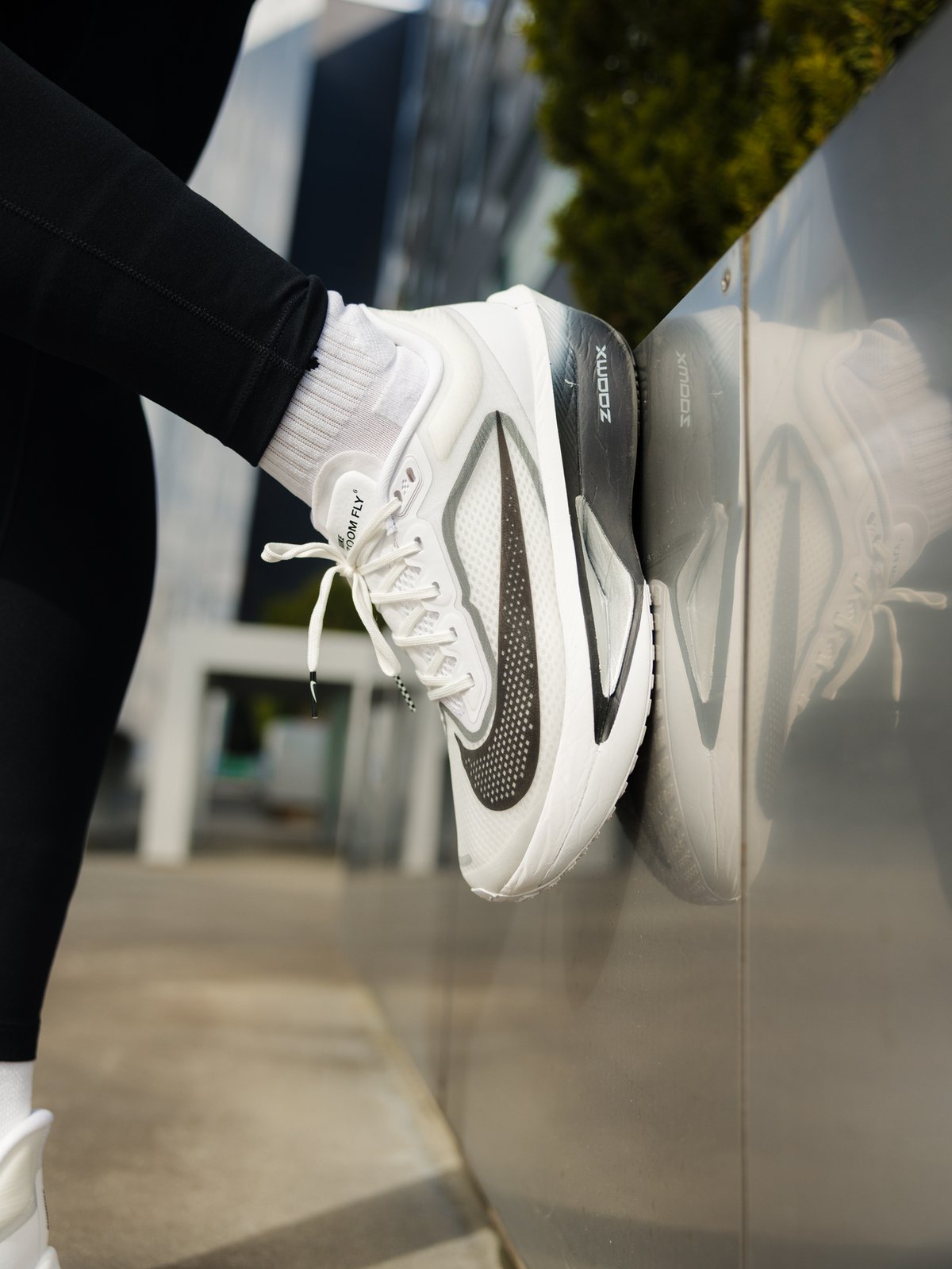 Nike Zoom Fly 6 White / Black / Smoke Grey / Metallic Silver