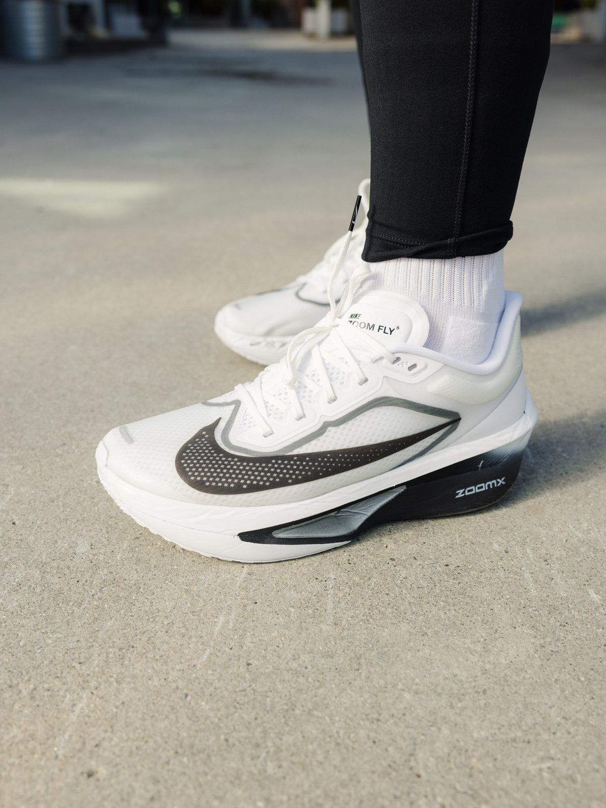 Nike Zoom Fly 6 White / Black / Smoke Grey / Metallic Silver