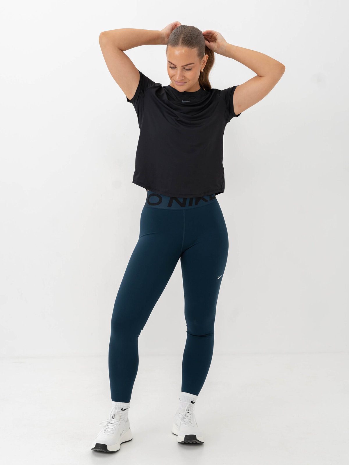 Nike Pro Sculpt Dri-Fit High-Rise Tights Armory Navy / White