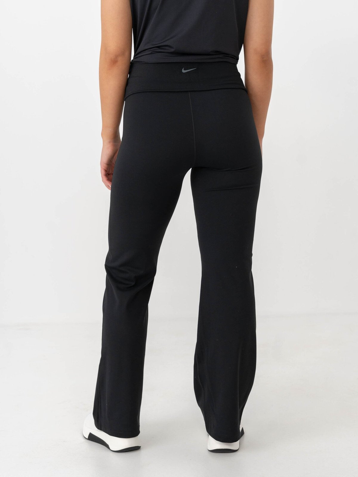 Nike One Dri-Fit High-Waisted Fold-Over Pant Black