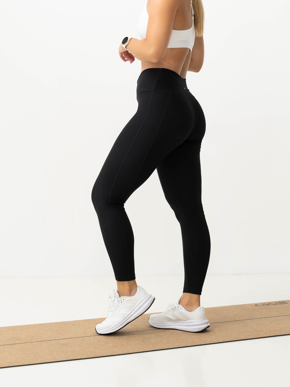 Nike One Dri-Fit High-Rise 7/8 Wrap Tights Black / Cool Grey