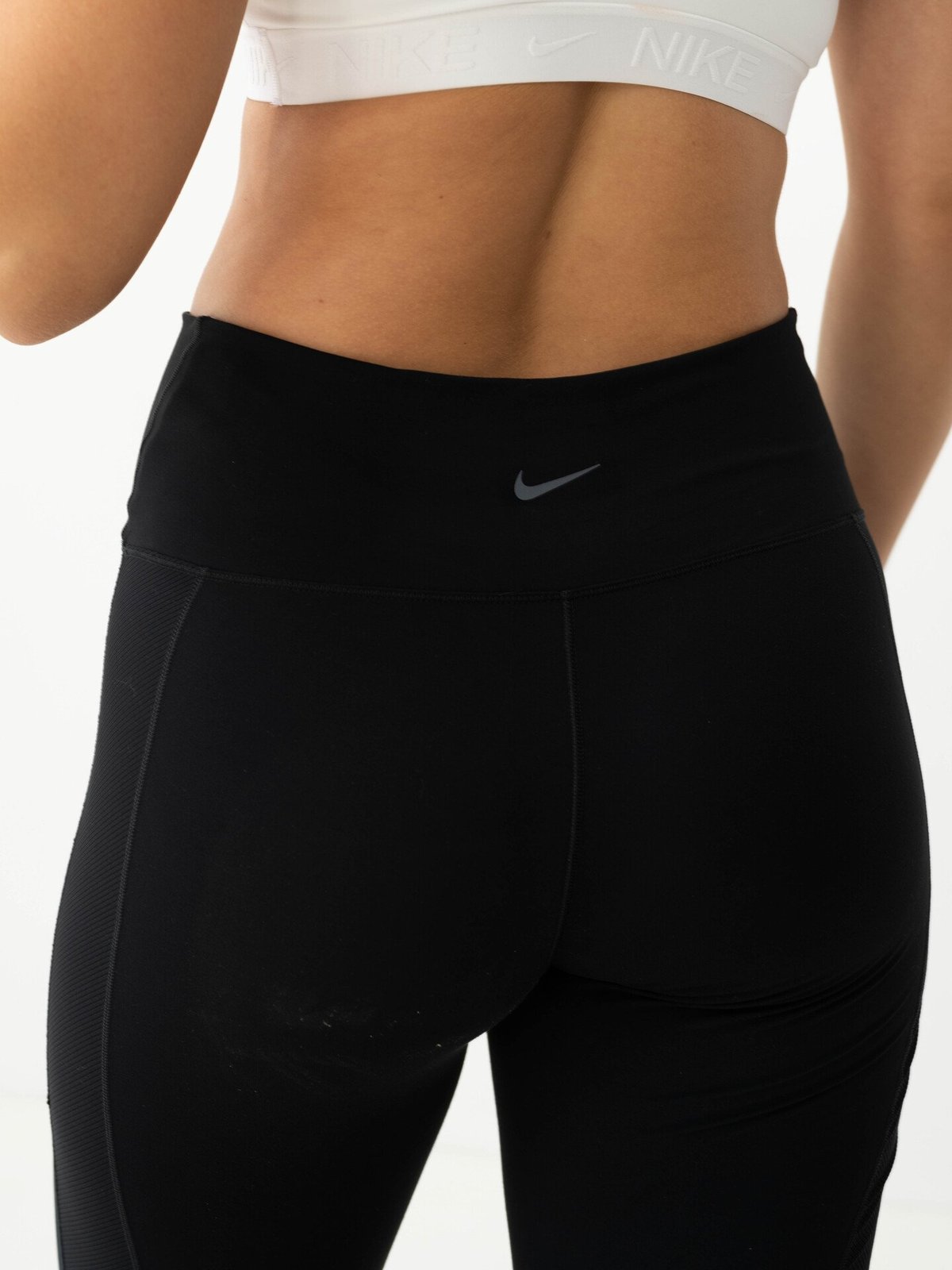 Nike One Dri-Fit High-Rise 7/8 Wrap Tights Black / Cool Grey