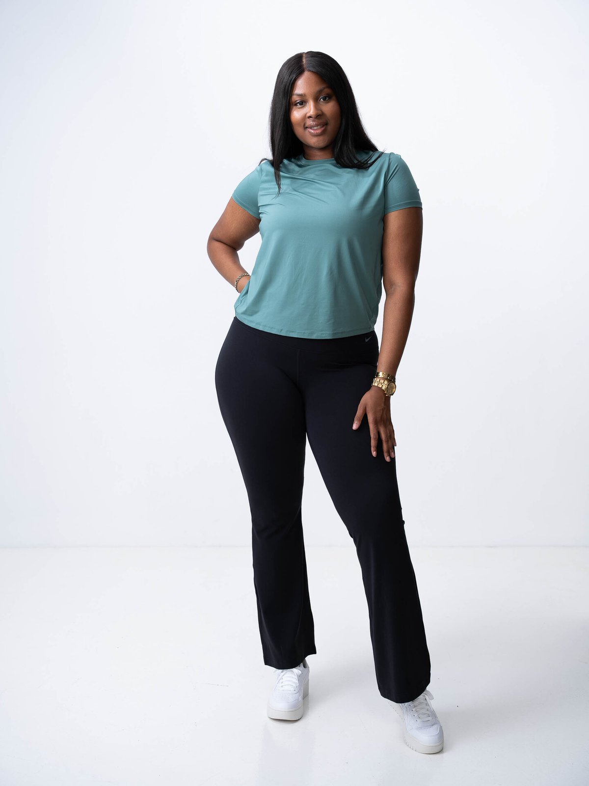 Nike Nike Zenvy Dri-Fit High-Rise Flared Leggings Black