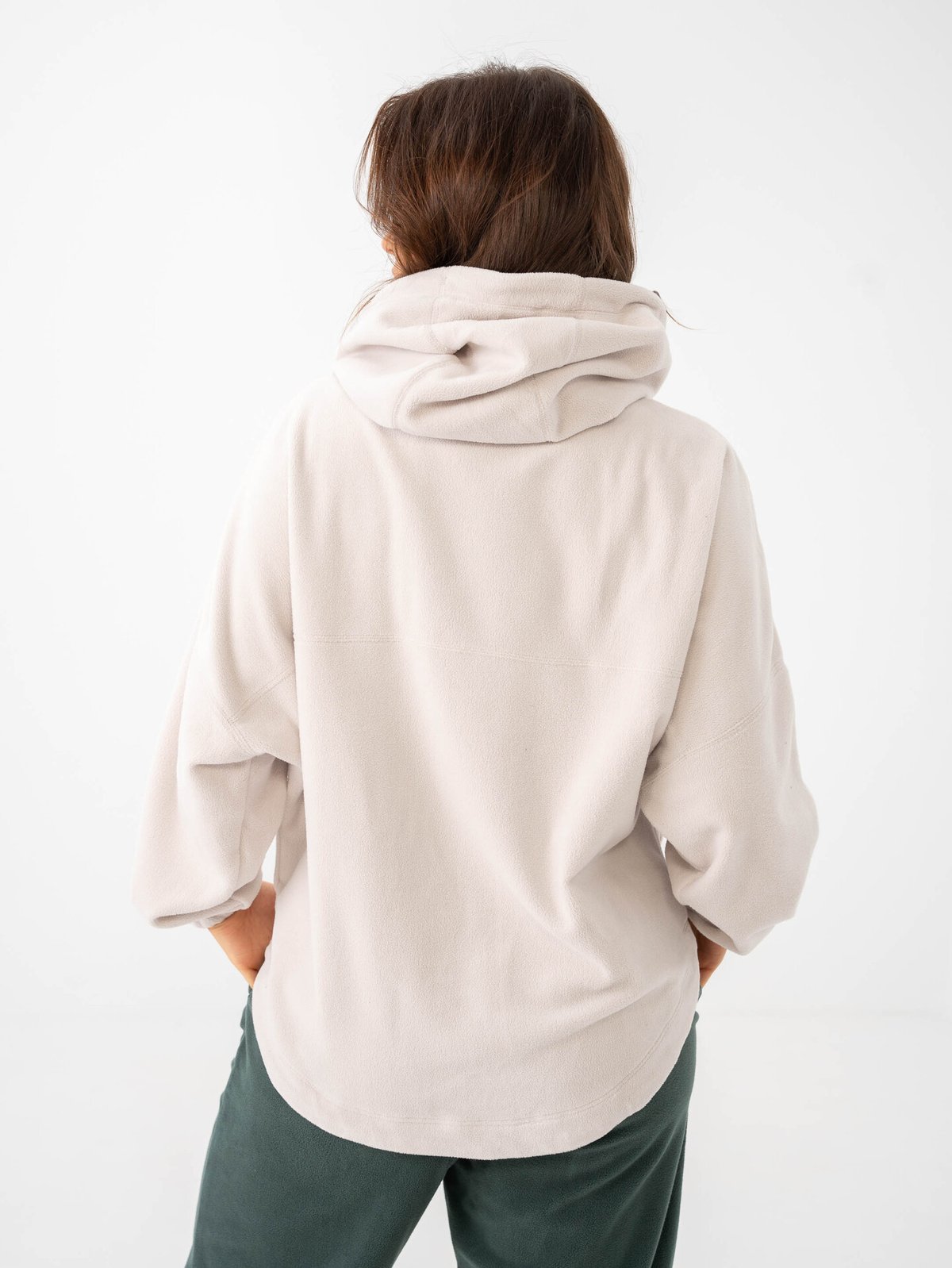 Nike One Therma-Fit Polar Pullover Hoodie Light Orewood Brown / White