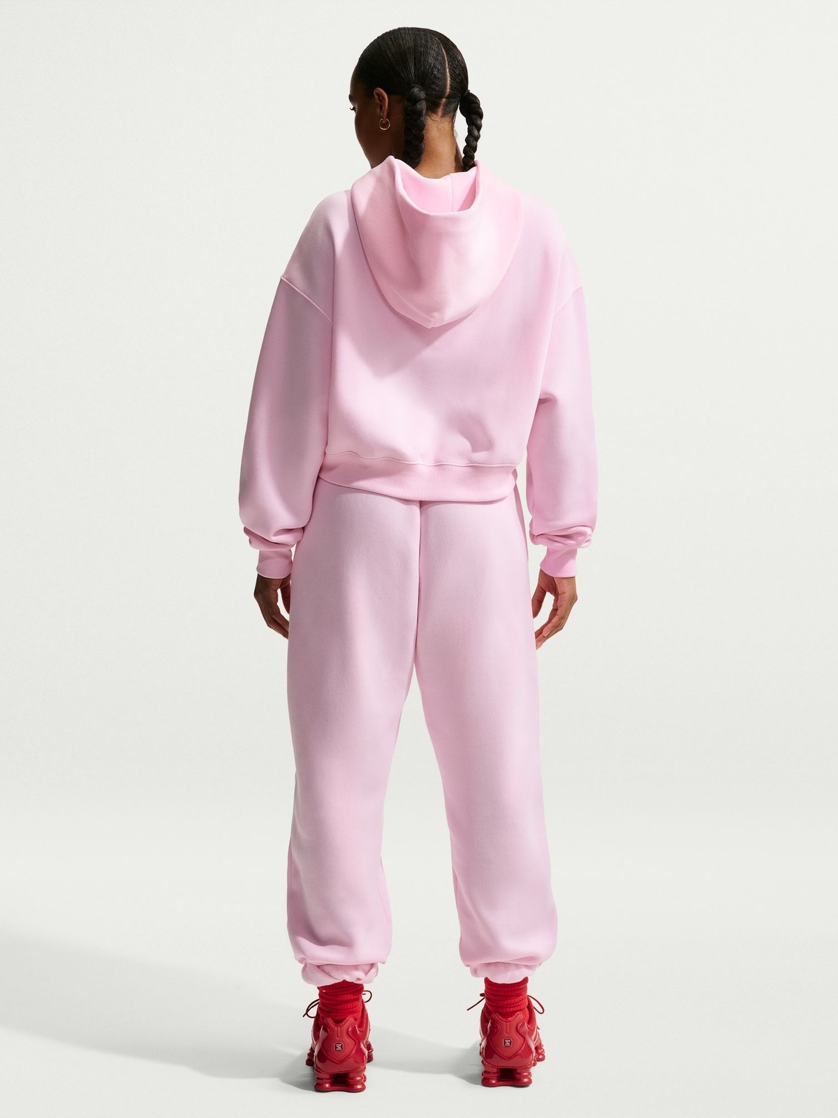 Nike Pheonix Fleece High-Rise Oversized Pant 2 Rosa
