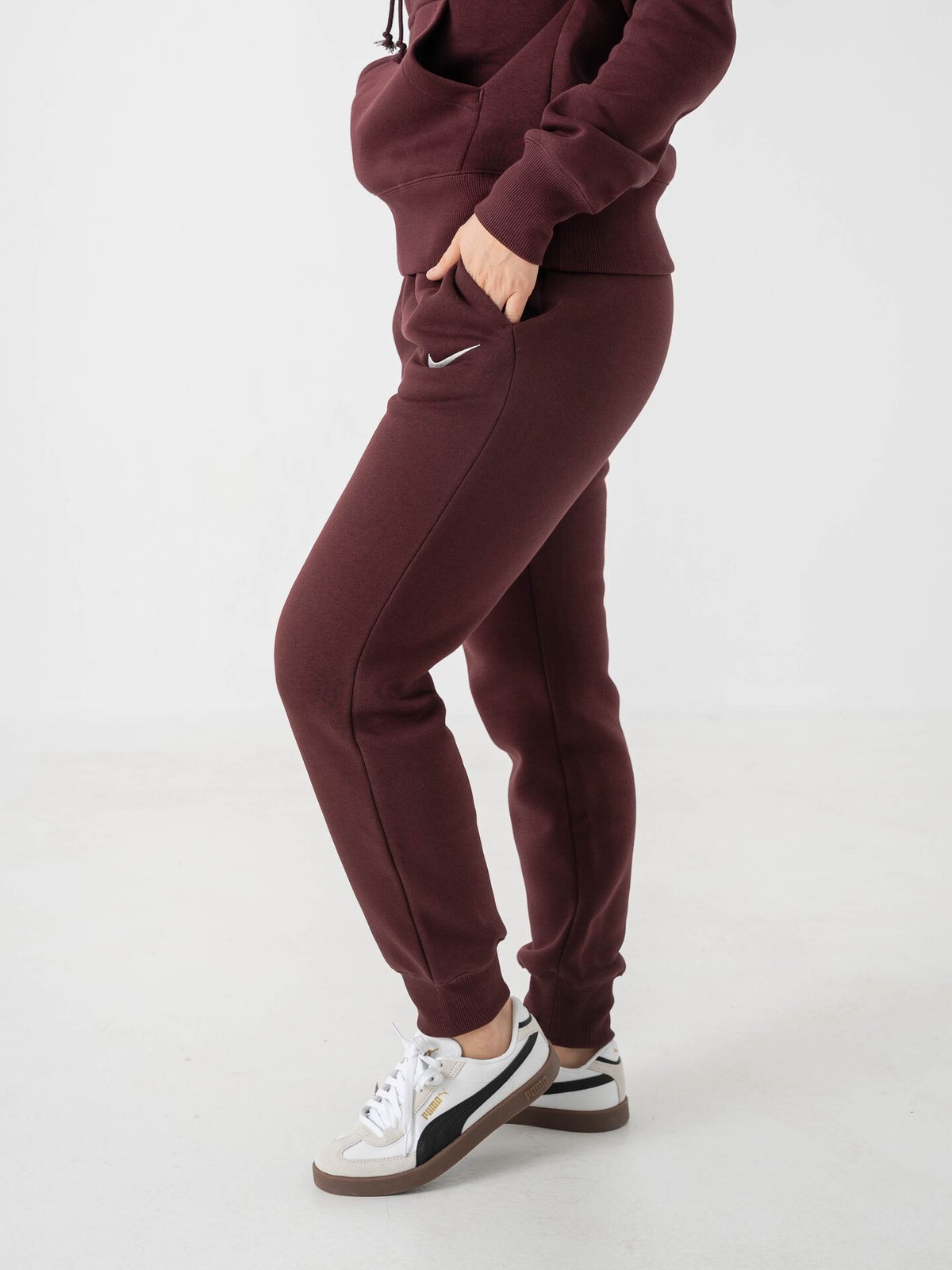 Nike Pheonix Fleece Standard Pant Burgunder