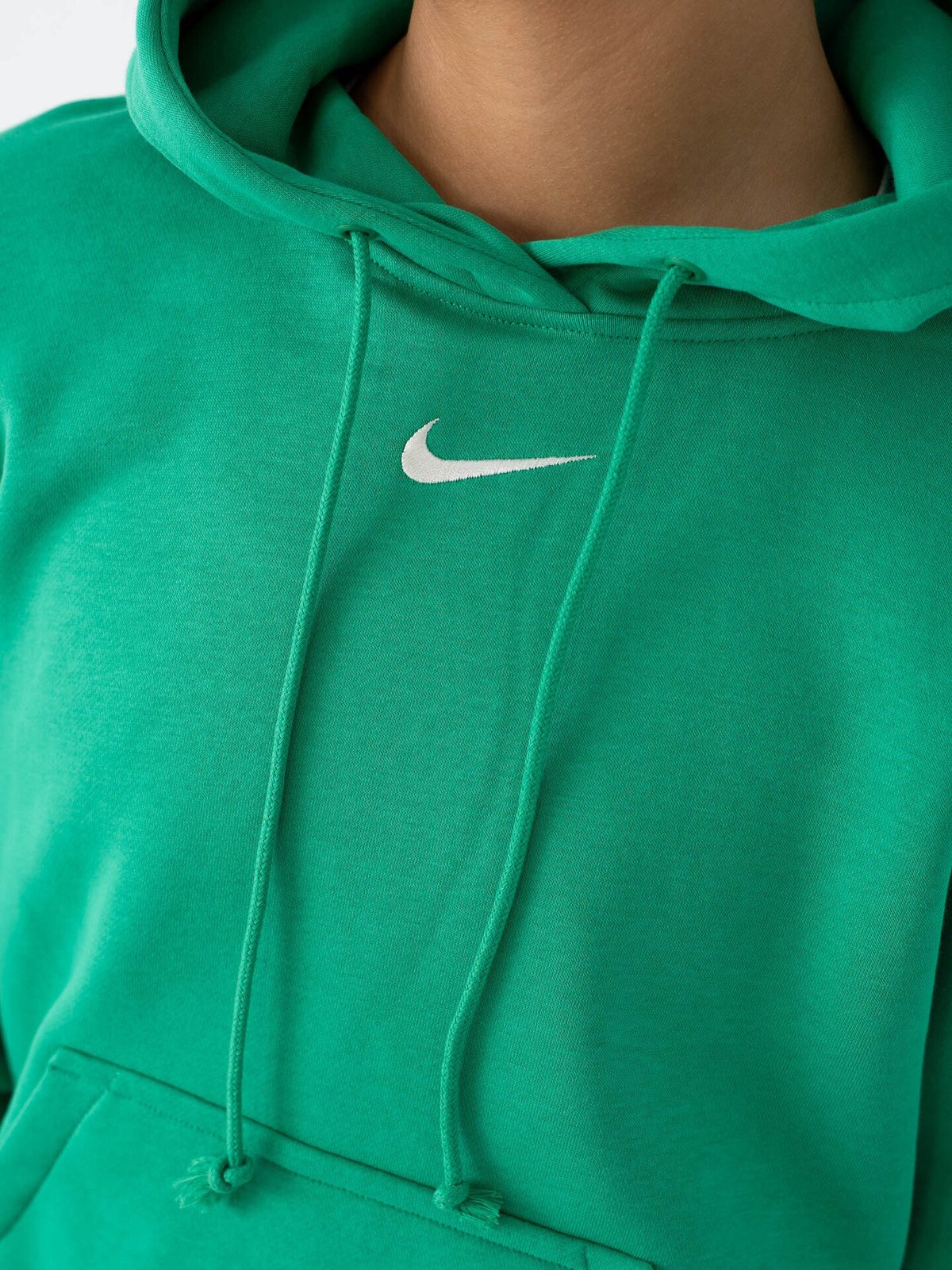 Nike Pheonix Fleece Standard Pullover Hoodie Stadium Green / Sail