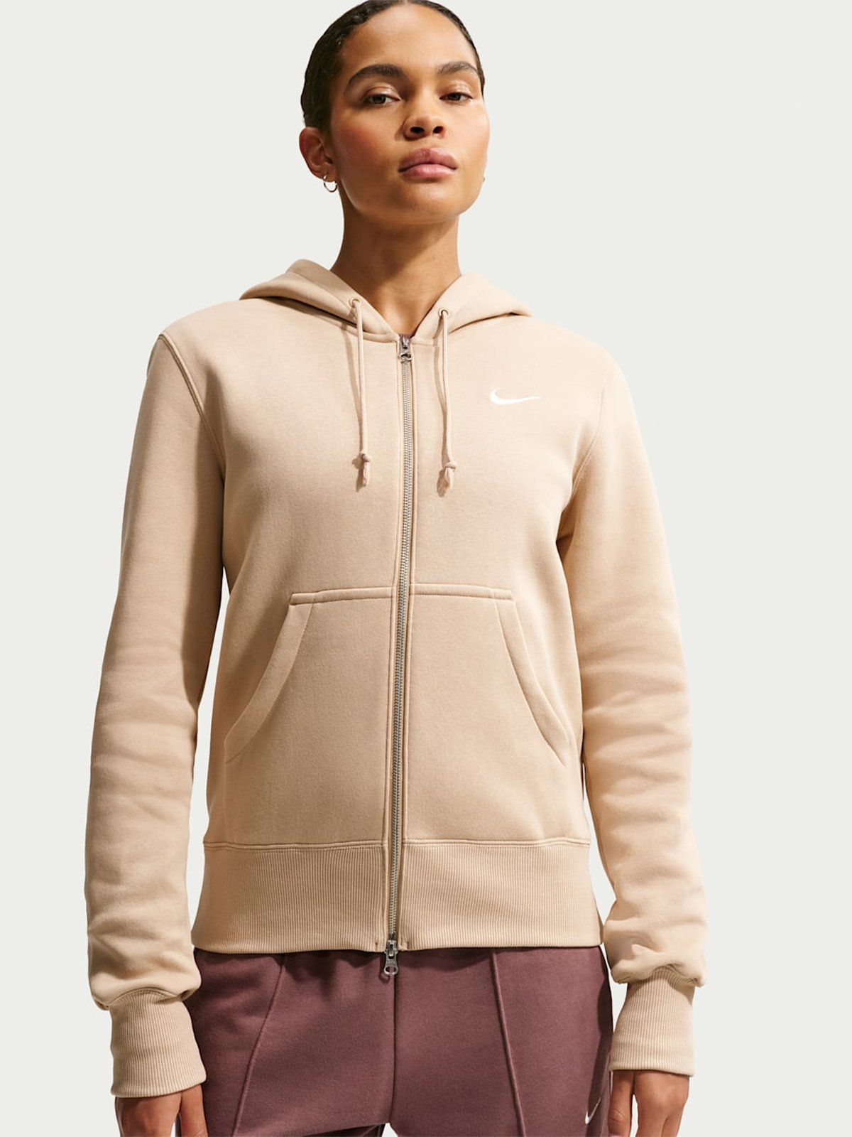 Nike Sportswear Phoenix Fleece Full-Zip Hoodie Linen / Sail