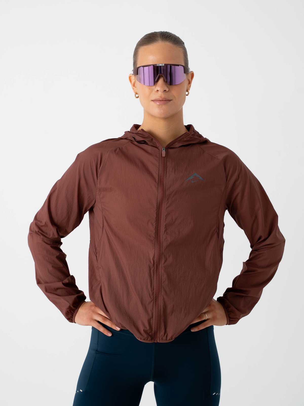 Nike Trail Repel Running Jacket Red Sepia / Phantom / Black