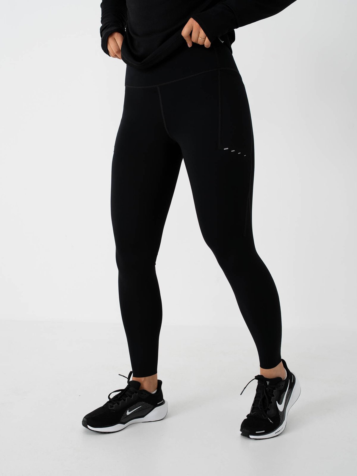 Nike Swift Dri-Fit High-Rise 7/8 Running Tights Black