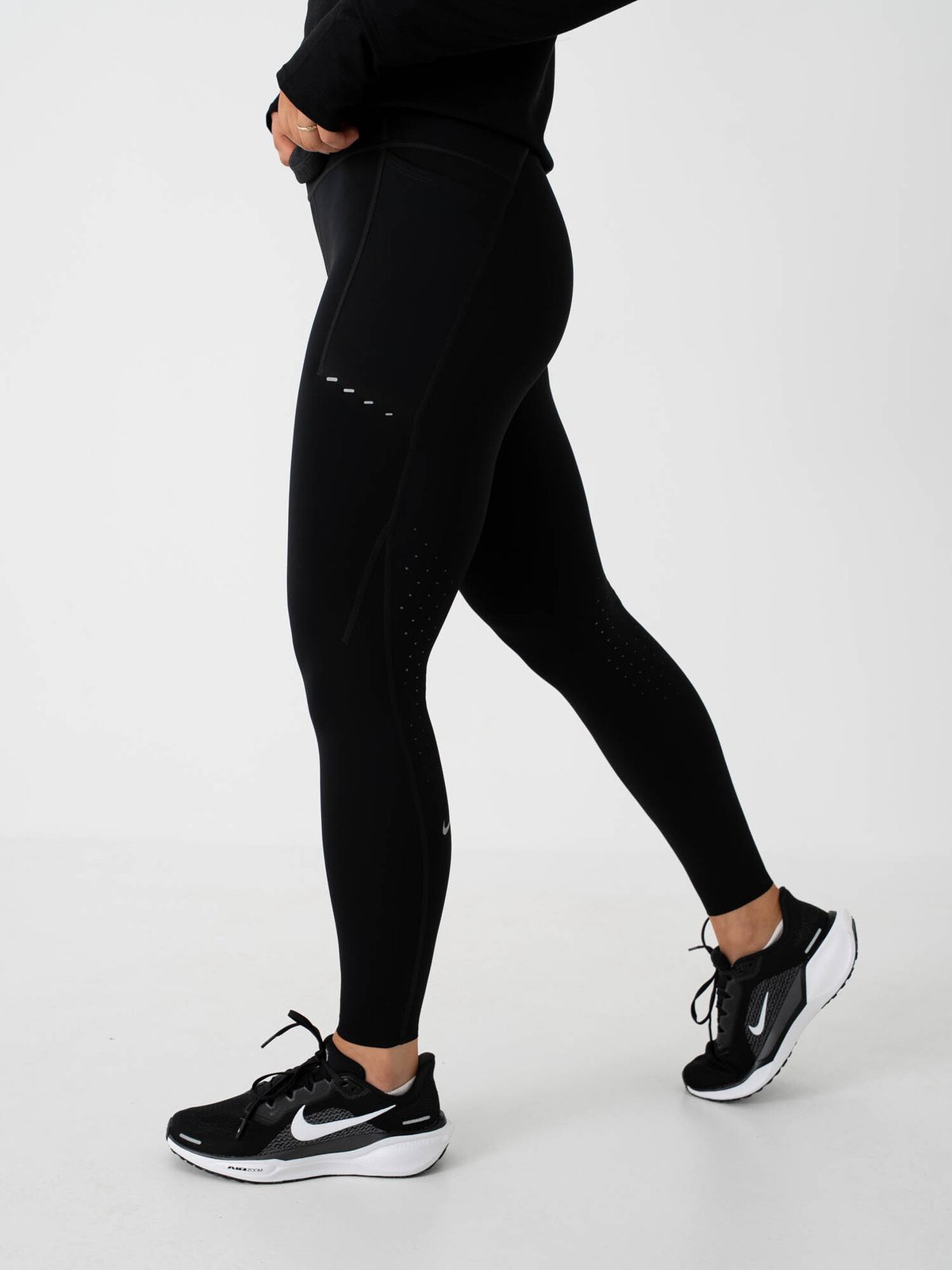 Nike Swift Dri-Fit High-Rise 7/8 Running Tights Black