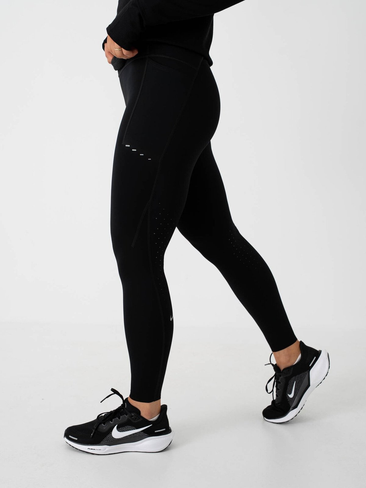 Nike Swift Dri-Fit High-Rise 7/8 Running Tights Black