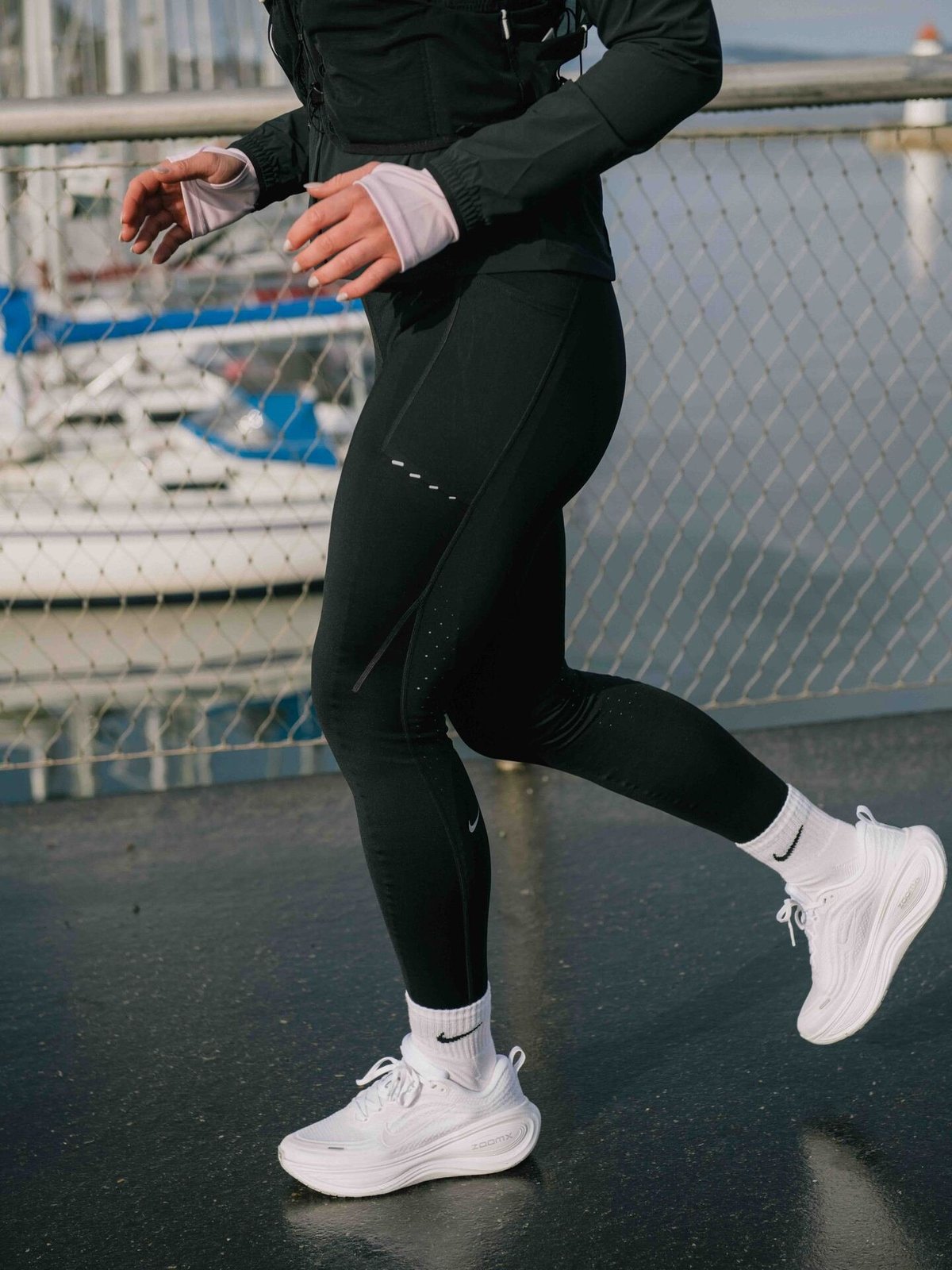 Nike Swift Dri-Fit High-Rise 7/8 Running Tights Black
