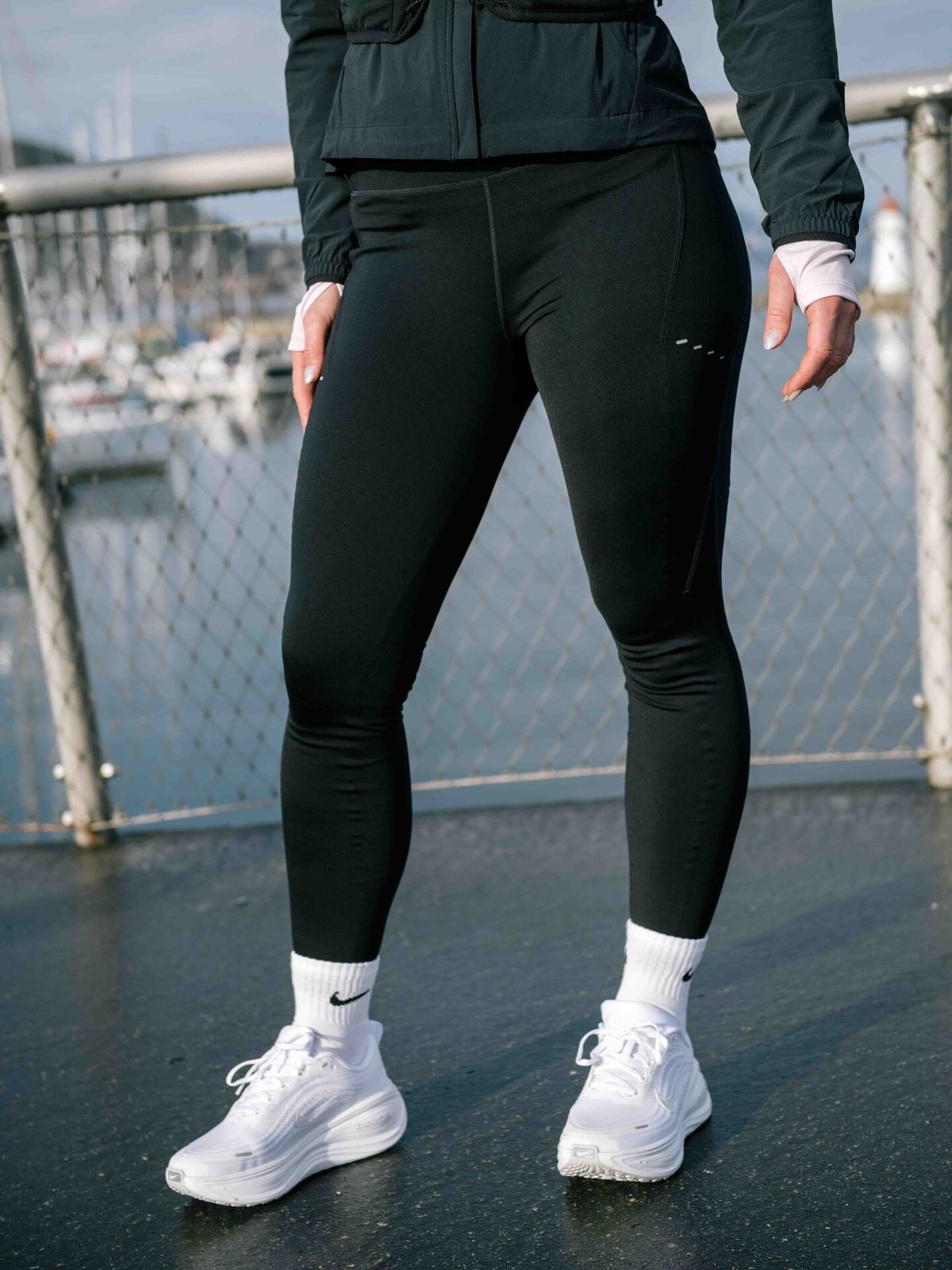 Nike Swift Dri-Fit High-Rise 7/8 Running Tights Black