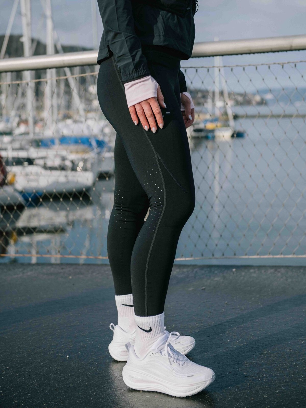 Nike Swift Dri-Fit High-Rise 7/8 Running Tights Black
