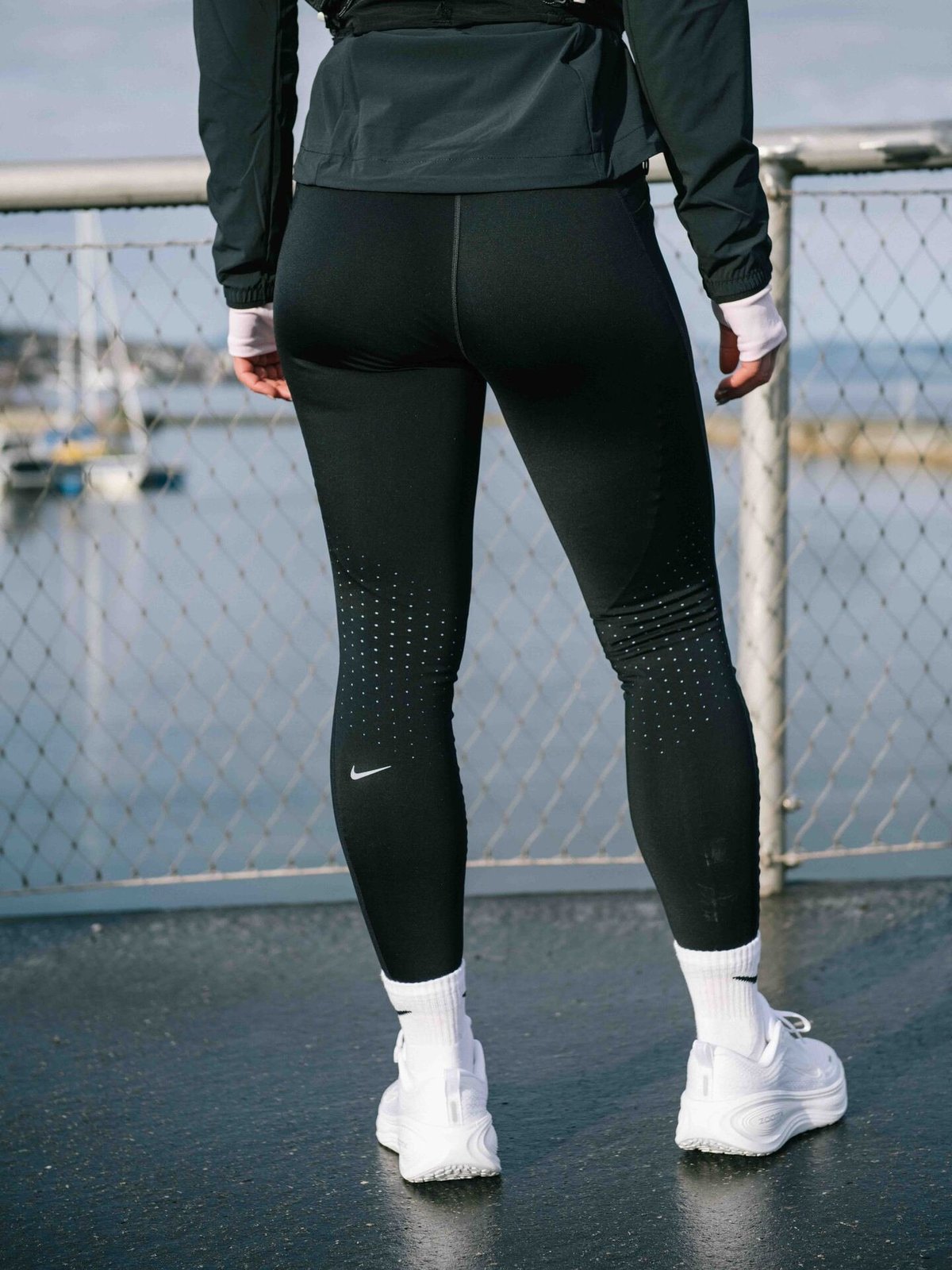 Nike Swift Dri-Fit High-Rise 7/8 Running Tights Black