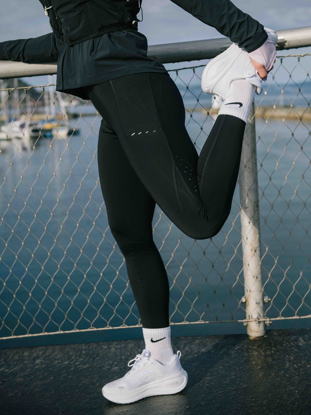 Nike Swift Dri-Fit High-Rise 7/8 Running Tights Black